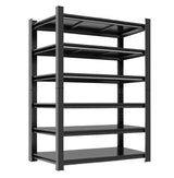 78''H Garage Storage Shelves Heavy Duty Garage Shelving Units, 3600 LBS Steel Industrial Shelving, Adjustable 6-Tier Metal Utility Shelf Organizer for Warehouse, Basement, Black (78''Hx40''Wx18''D) ErgoNova