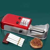 ZIJINGM Fully Automatic Electric Cigarette Rolling Machine, 5.5/6.5/8.0MM Universal Type, 5 Levels of Tightness Adjustment, Anti-Splash Design ZIJINGM