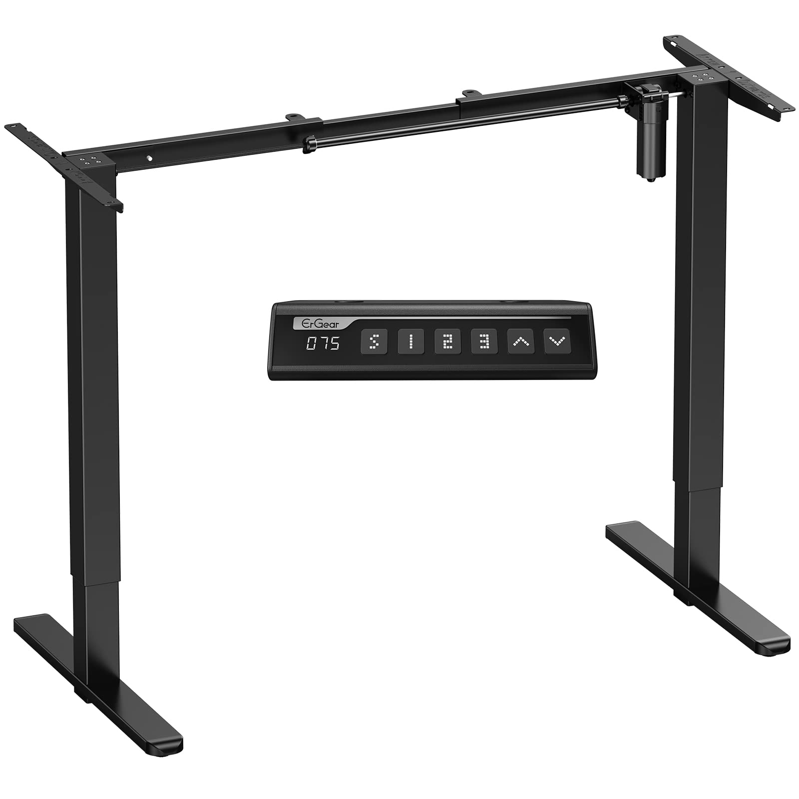 ErGear Electric Stand up Desk Frame Height Adjustable Table Legs Sit Stand Desk Frame Up to 47.2" Ergonomic Standing Desk Base Workstation Frame Only - WoodArtSupply