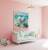 APTDYIGL 5D Beach Butterflies Diamond Painting Kits for Adults Beginner,DIY Flowers Heart Diamond Art Kits for Adults,Round Full Drill Diamond Dots with Gem ArtKits,Home Wall Decor 11.8x11.8inch APTDYIGL