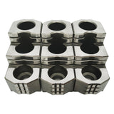 INTBUYING 10"" Hard Chuck Jaw Sets, 1.5mm x 60 degree serration,16mm groove width, 3 pcs High-quality Steel Hard Chuck Jacket Set for 10"" Lathe Chuck, FBU-022564 INTBUYING