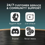 Polymaker PLA Filament, Black 3D Printing PLA Filament 1.75mm 1kg - PolyLite 3D Printer PLA Filament, Dimensional Accuracy +/- 0.03mm, Compatible with Most 3D Printer, Black POLYMAKER