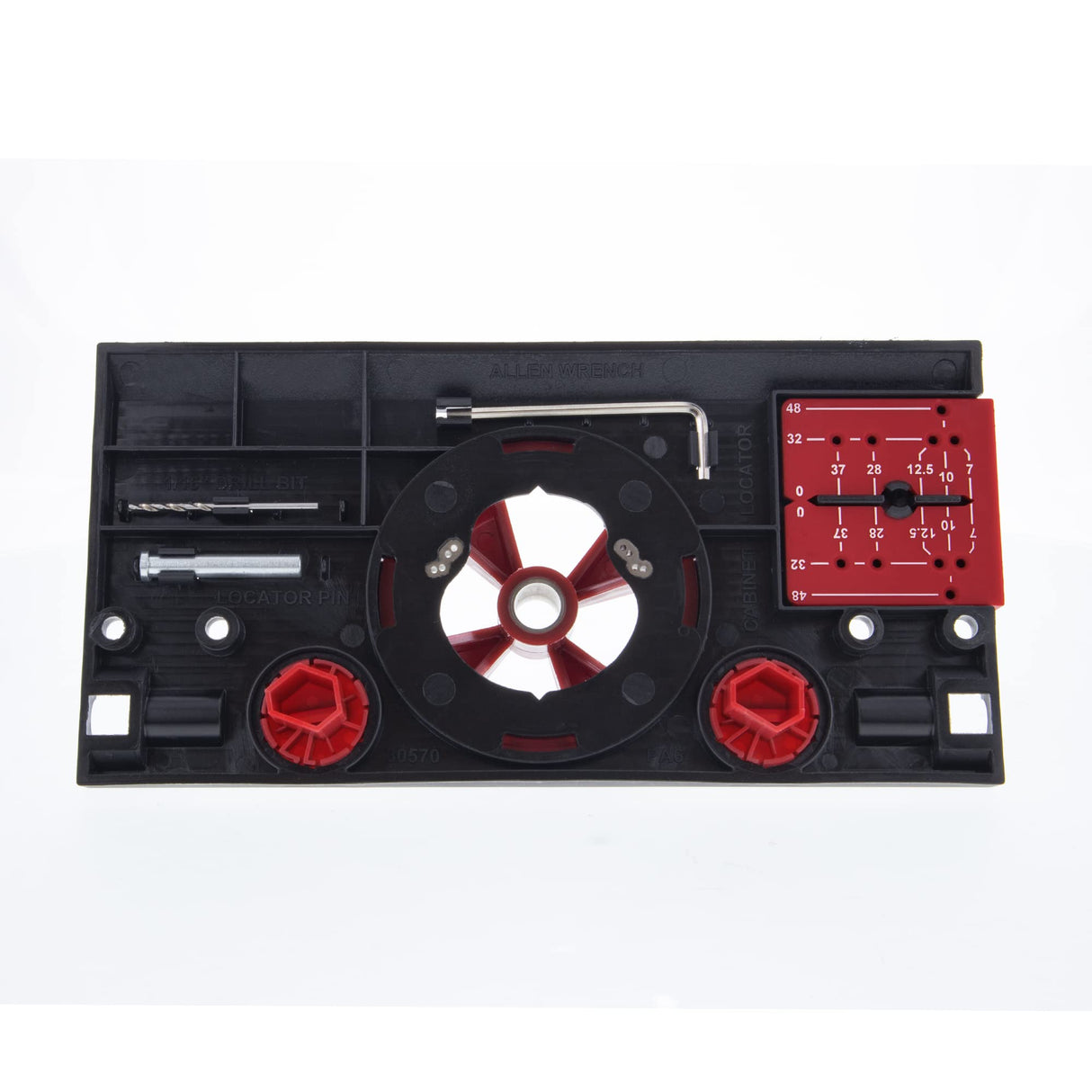 Milescraft 1342 Euro Hinge Jig – Concealed Hinge Jig, Drilling Guide, Drill Guide Jig for Framed and Frameless Cabinets. Metal Drill Guide Produces Perfect Hinge Holes. 35 mm Forstner Bit Included Milescraft