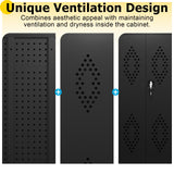 Eltean 15-18 Gun Safe for Rifles and Pistols,DIY-Friendly Gun Cabinet with Customizable Storage Space,DIY Rifle Safe with Distinctive Appearance and Ventilation for Shotgun. Eltean