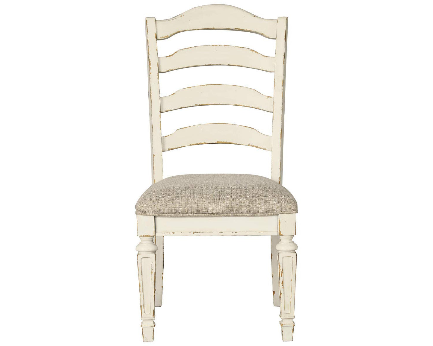 Signature Design by Ashley Realyn Dining Room Upholstered Chair 2 Count, Antique White