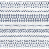 HomePop Velvet Swoop Arm Accent Chair, Blue and White farmhouse stripe HomePop