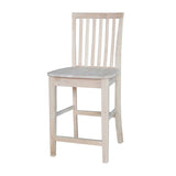 International Concepts 24-Inch Mission Stool, Unfinished IC International Concepts