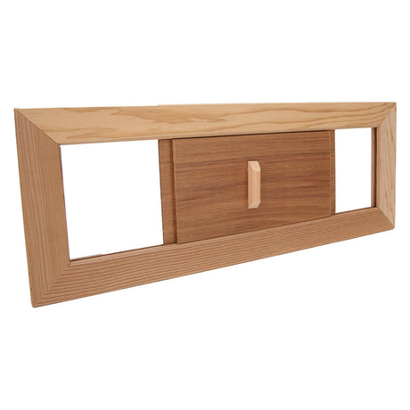 Fdit Cedar Sauna Gable Vent Kit Square Sauna Room Air Vent Grille Wooden Ventilation Louvers Sauna Room Ventilation Louvers Accessory for Sauna Room and Swimming Pool Fdit