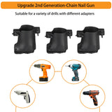 Kurras Drywall Screw Gun Automatic Chain Nail Gun Adapter,Auto Feed Screw Gun Collated Screw Gun Attachment Automatic Electric Drill Screw For Gypsum Board/Partition Wall/Wood Board/Ceiling kurras