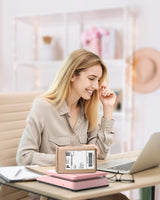 MUNBYN Shipping Scale, Accurate 66lb/0.1oz Postal Scale with Sweet Pink Style, Hold/Tear/PCS Function, Auto-Off, Battery & AC Adapter, Back-Lit LCD Display, Digital Scale for Packages and Food Pink MUNBYN