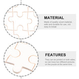 1000Pcs Wooden Blank Puzzle Sublimation Blanks Transfer Wood Puzzle Transfer Craft Puzzle Sublimation Blank Puzzle Freeform Blank Puzzle DIY Jigsaw Puzzles White Ordinary Customize Lurrose