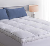 Marine Moon King Mattress Topper, Cooling Pillow Top, Hotel Quality Down Alternative Pillow Topper Cover, Plush Thick Bed Toppers for Back Pain with Deep Pocket Marine Moon