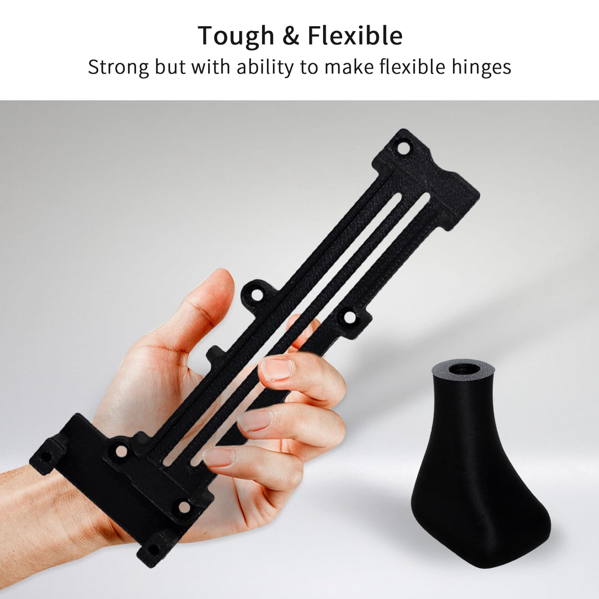 YOUSU Carbon Fiber Polypropylene 3D Printer Filament, PP-CF Filament 1.75mm, No Warping & Moisture Free 3D Printer Filament for 3D Printer, Black,700g. Yousu