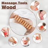 10-in-1 Wood Therapy Massage Tools Massager Wooden Massager for Body Shaping Massage Tool Set Wood Therapy Tools for Relieving Muscle Pain Body Lymphatic Drainage Massager JUANWAN