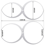 Saysurey Wood Turning Double Ended Bowl Calipers Stainless Steel Woodworking Woodturning Tools Pottery Calipers Wood Lathe Thickness Measuring Tool(11 Inch) Saysurey