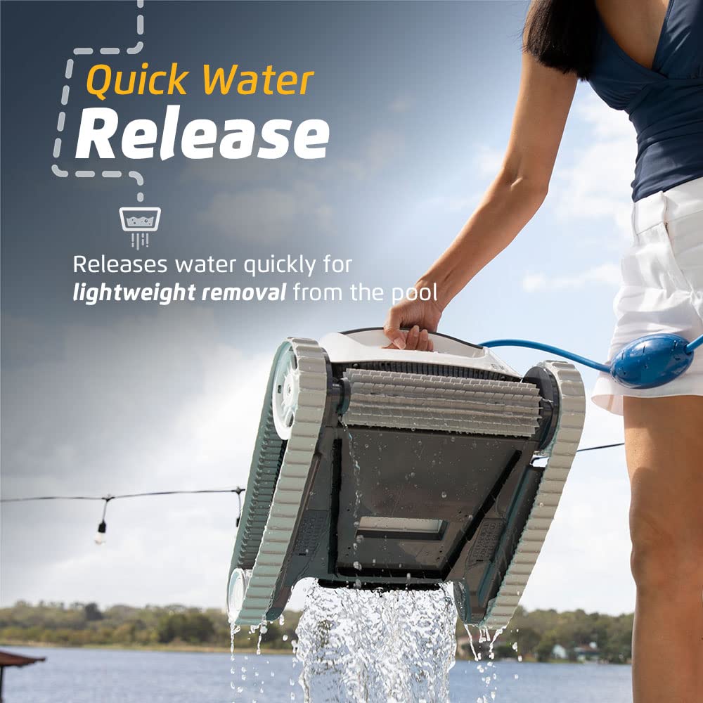 Dolphin (2025 Model) E10 Automatic Robotic Pool Vacuum Cleaner, Active Scrubber Brush, Top Load Filters Access, Ideal for Above-Ground Pools up to 30 FT in Length Dolphin