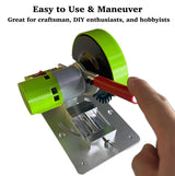 WQV Mini Miter Saw, 775 Motor Cut Off Mini Chop Saw, 4 inch Circular Saw with Angle Adjustable Vise & 3 Blades for Craftsman DIY Crafts Hobby PVC Metal Wood Cutting, Adjustable Speed WQV