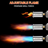 Gutenguy Powerful Propane Grill Torch Gun, Sous Vide Torch With Adjustable Flame, Flame Torch Thrower Gun Charcoal Lighter for BBQ, Campfire, Searing Steak, Cooking (Tank Not Included) Gutenguy