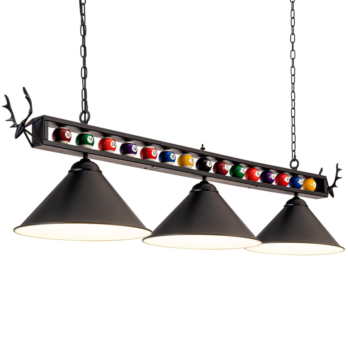 LuoliiTa Pool Table Light, 58" Billiard Light for 7' 8' 9' Pool Table, Hanging Billiards Light for Billiard Room, Game Room, Restaurant, Coffee Shop LuoliiTa