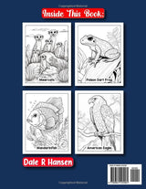 Animals of the World Coloring Book for Adults WoodArtSupply