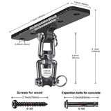 Lifeswell Heavy Bag Hanger, Punching Bag Ceiling Mount Hanger, 360° Rotation Hook for Boxing, MMA, Aerial Yoga, Hammock, and More, 600 LB Capacity Lifeswell