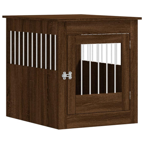 GOLINPEILO Dog Crate Furniture, Modern Dogs Kennel Indoor, Dog House Indoor, Puppy Cage Indoor Dog House, Brown Oak 25.4"x31.5"x28" Engineered Wood,-775 GOLINPEILO