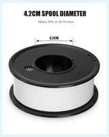 Haosegd 3D Printer Filament PLA 1.75mm 3-D Printing Materials 5 Colors Bundle Print Filiment 1.75 mm White Black Red Blue Purple Dimensional Accuracy ±0.02mm Fillament Spool Vacuum Packaging 250G X 5 Haosegd