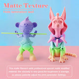 LOVOON Rainbow 3D Printing PLA Filament 1.75mm,Color Shift by Length, Multicolor Changing Filament with Matte Tiffany Blue/Mint Green/Pink/Purple/Peach Fuzz, Fit Most 3D Printer&Pen,1KG(2.2lbs)/Spool LOVOON