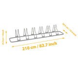 CyclingDeal Bicycle Floor Parking Rack Stand - for Mountain MTB Road Bike - Indoor Home Garage Storage - Classic 6 Bikes CyclingDeal
