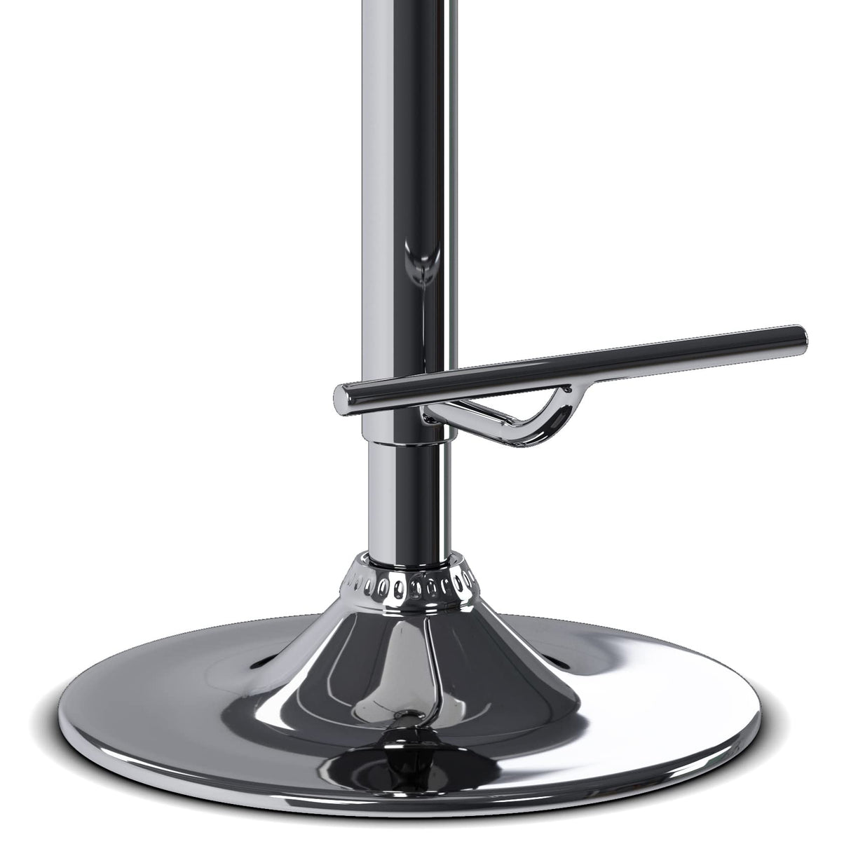 SIMPLIHOME Marana 33 Inch Mid Century Modern Bentwood Gas Lift Bar Stool with Light Wood in White Polyester linen, For the Dining Room and Kitchen SIMPLIHOME