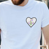 VILLCASE 10pcs Sublimation Iron-on Patches, Heart Shaped Blank Iron-on Fabric Patches, Heat Transfer Appliques, Fabric Repair Decorative Patches for Hats Clothes Jeans Backpacks VILLCASE