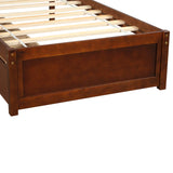 Harper & Bright Designs Twin Bed Frame, Wood Platform Bed with Storage Drawers and Headboard (Walnut) Harper & Bright Designs