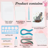 WEBEEDY 20 Sets DIY Sea Animals Theme Greeting Card Making Kit with Instruction for Adult Beginner 5 Styles Dolphins,Fish,Sea Turtles Paper Quilling Kit Summer Theme Party Decoration Gifts WEBEEDY