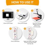 Cupoita Hair Clip, Hair Claw Clips Cover Sublimation Blanks for 4", 4.1", and 4.2" Hair Clips, Pack of 10 Cupoita