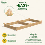 Greenes Fence Original Cedar Raised Garden Bed, 4' x 8' x 7" - Made in USA with North American Cedar Greenes Fence