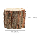 Bark Planter Pot 2pcs Wood Bark Flower Pot Natural Log Succulent Planter Flower Pots for Indoor Plants Rustic Tree Stump Plant Pot Farmhouse Flower Bucket for Home Art Decor ARTIBETTER