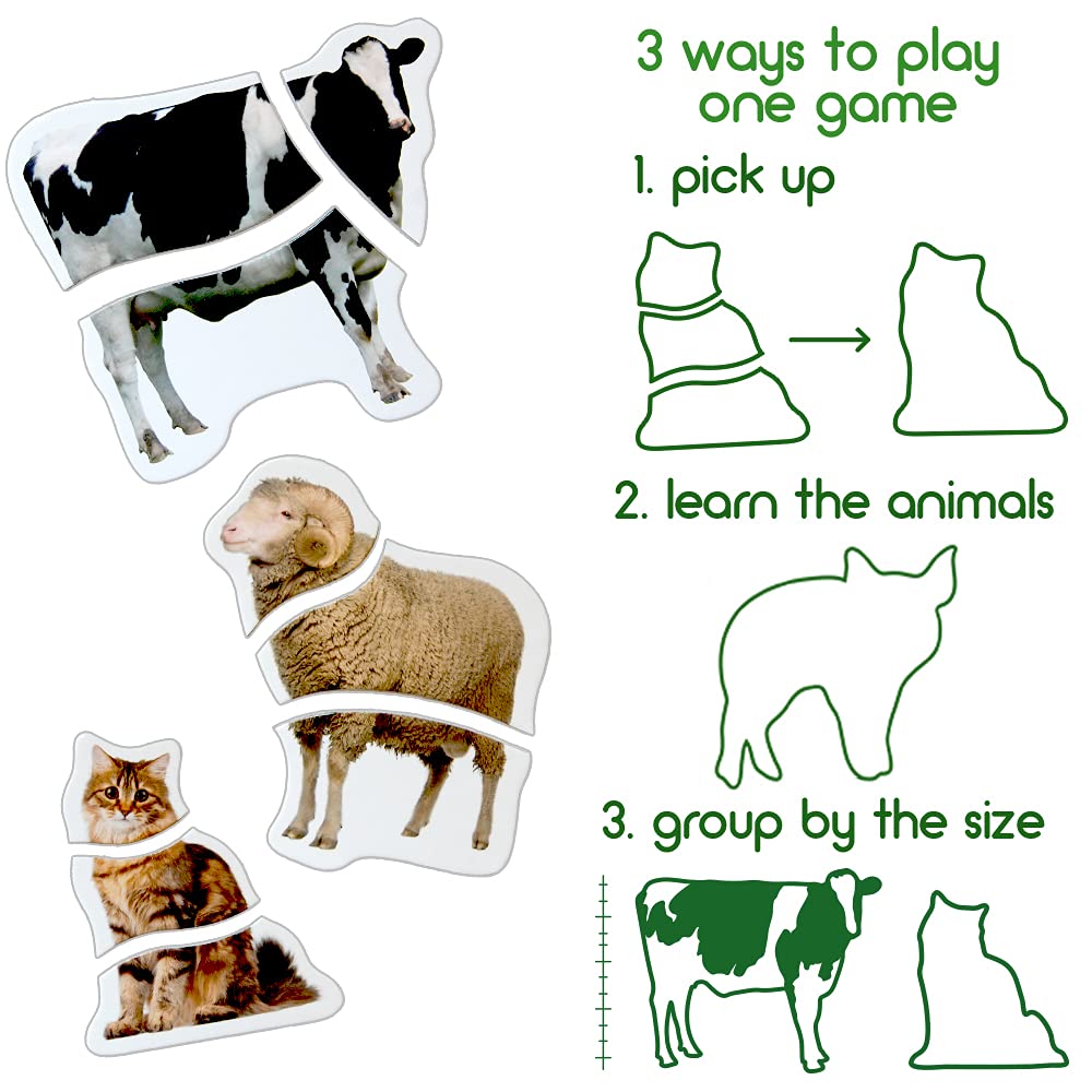 Farm Magnetic Puzzles for Kids Ages 3-5 - Toddler Puzzle - Travel Toys for Kids Ages 3-5 - Magnetic Travel Games Baby Puzzle Kids Puzzle Toys - Puzzle for Preschooler Magnet Puzzles Games magdum