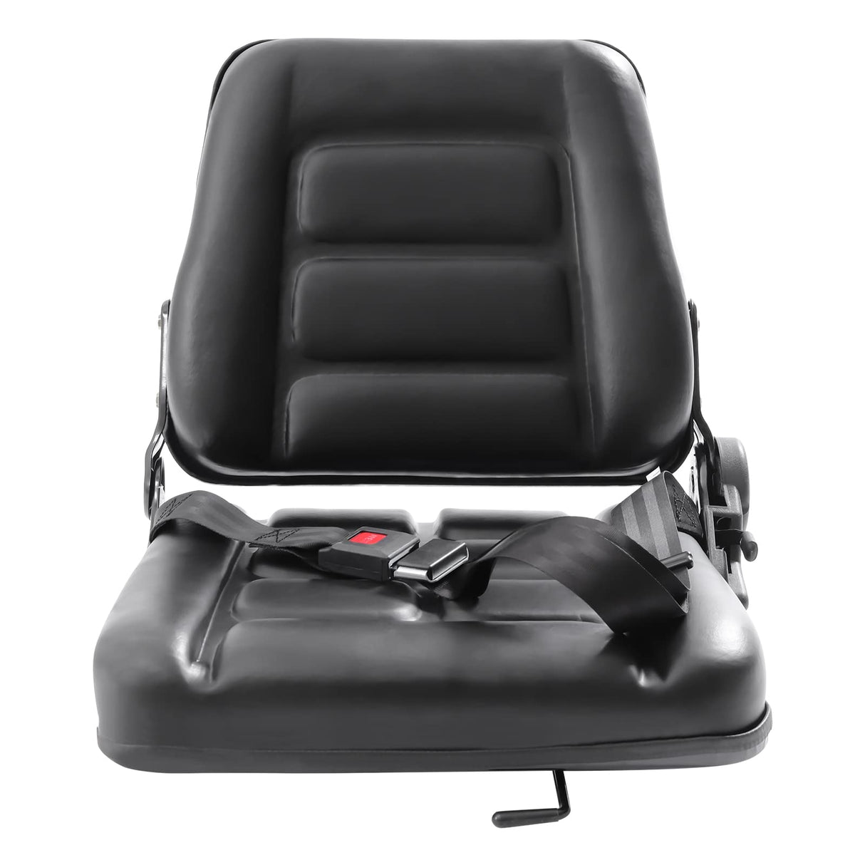 Universal Forklift Seat with Safety Belt, Adjustable Tractor Seat Full Suspension Seat Replacement for Heavy Mechanical Seat HaroldDol