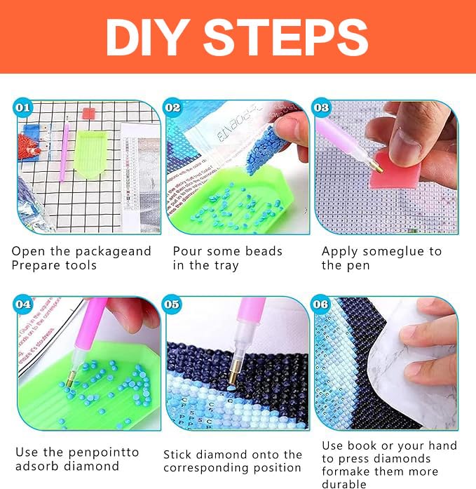 Rustic Flowers Diamond Art Kits for Adults - Daisy Diamond Painting Kits for Adults Beginner, DIY 5D Full Drill Gem Art for Home Wall Decor 12x16 inch Axquilon