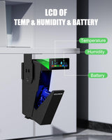 HOLEWOR Gun Safe, Biometric Pistol Safe Fingerprint Quick Access Drop Down Handgun Safe Mount Bedside Gun Safe for Desk Nightstand Car HOLEWOR