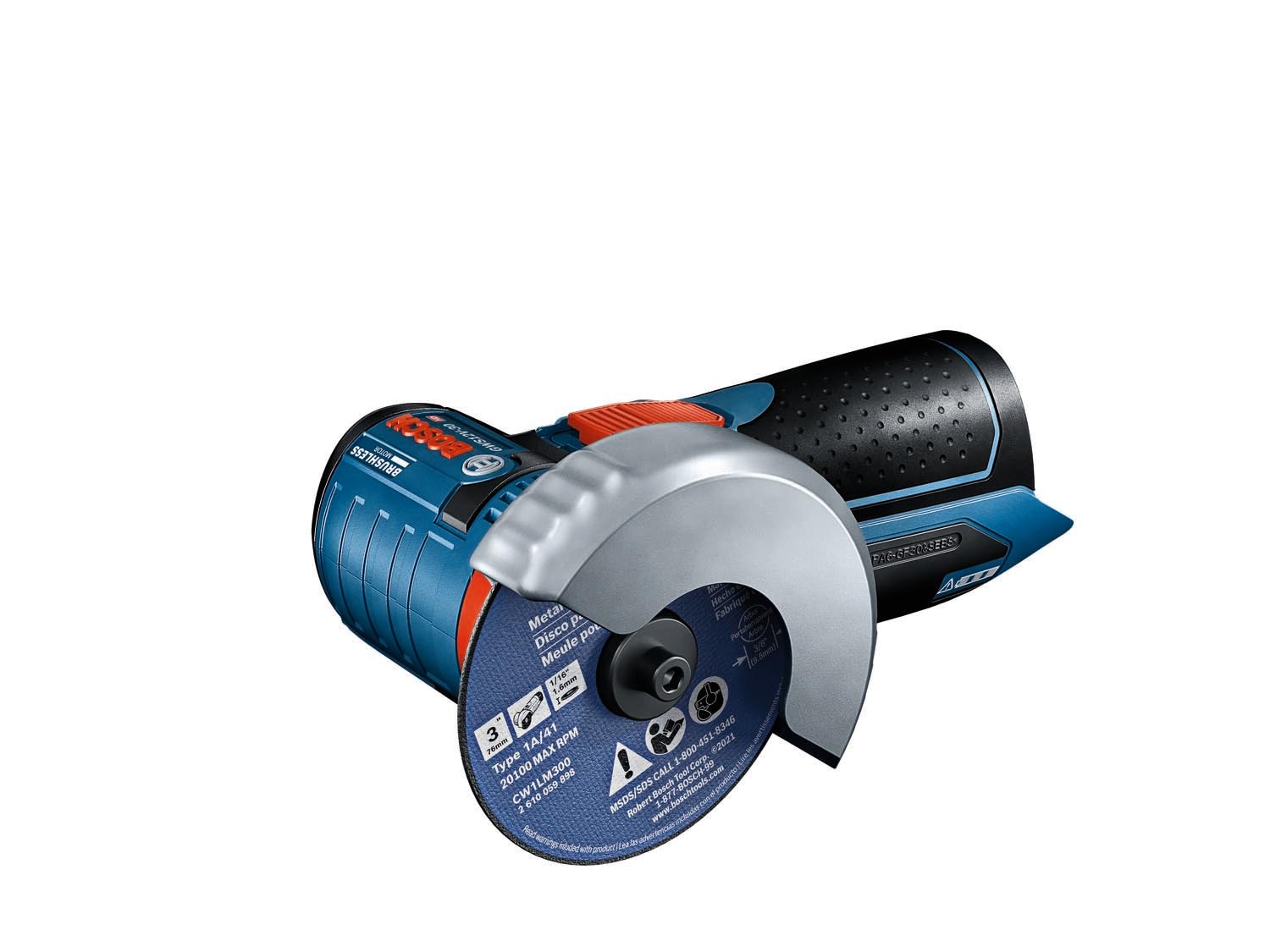 BOSCH GWS12V-30N 12V Max Brushless 3 In. Angle Grinder (Bare Tool) - WoodArtSupply