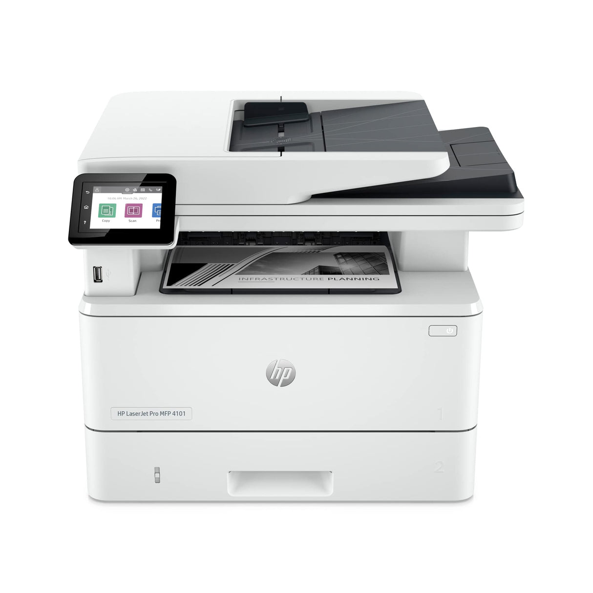 HP LaserJet Pro MFP 4101fdw Wireless Black & White Printer with Fax (Renewed) HP