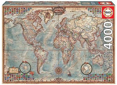 4,000 Piece Puzzle - The World Map