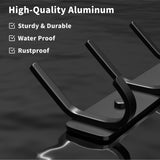 GWAAZXGZ Coat Rack Wall Mount Hooks - 15 Inch Black Hat Rack, Minimalist Design with 6 Hooks for Hanging Coats, Bags, and Towels in Entryway, Livingroom, Bedroom, Bathroom, and Kitchen, 1 Pack GWAAZXGZ