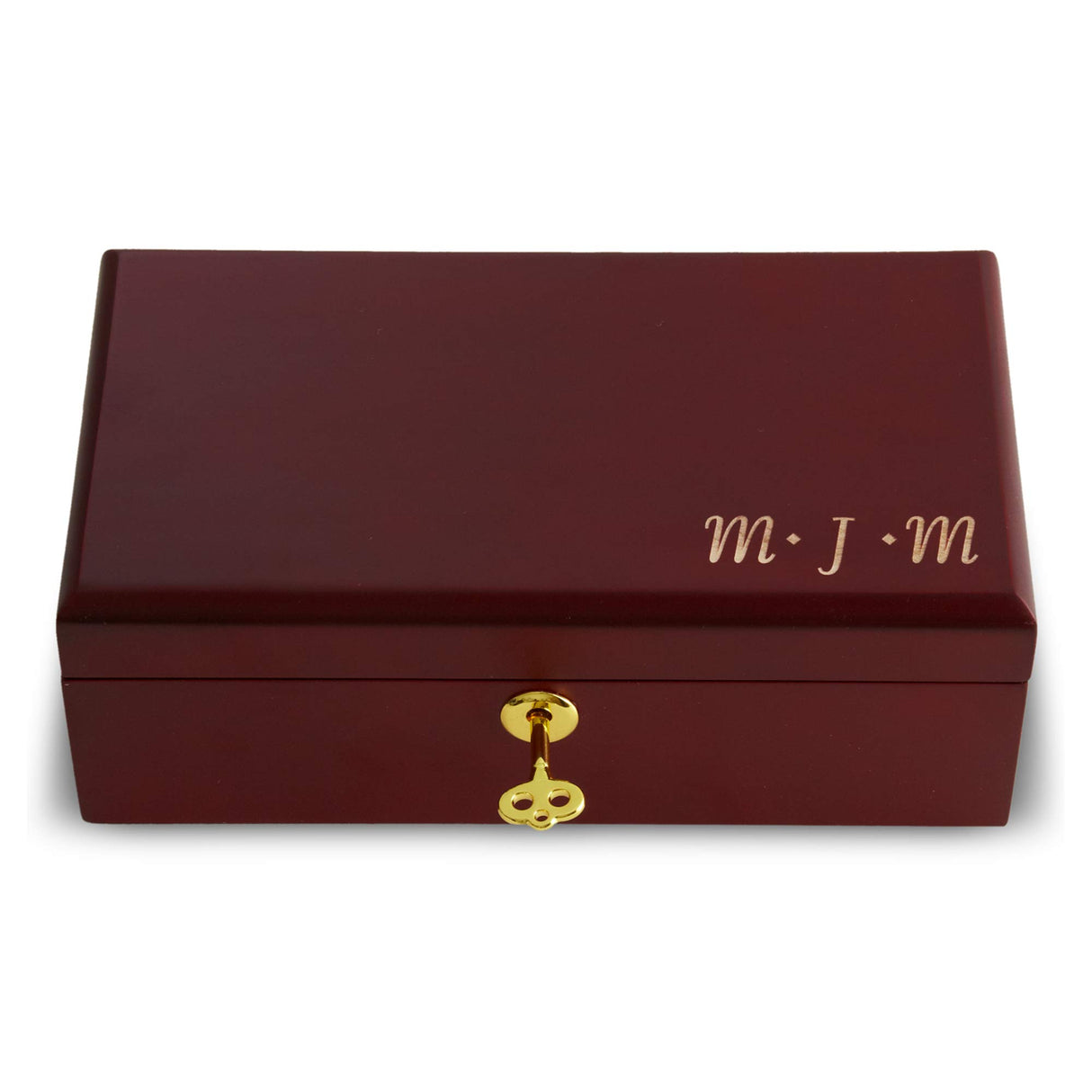 Let's Make Memories Personalized Engraved Wooden Valet - Keepsake Box - Secure Storage - For Dads and Grads - Father's Day Gift - 9" W x 5" L x 3.5" Let's Make Memories