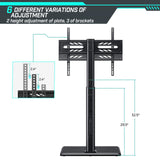 Greenstell TV Stand with Power Outlet, Universal Floor TV Stand for 32-75 inch TVs, Height Adjustable, Swivel Tall TV Stand with Wood Base, Holds up to 110 LBs, Max VESA 600x400mm GREENSTELL