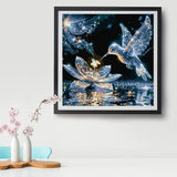 VIGEGU Hummingbird Paint by Numbers Kit for Adults with Framed - Paint by Number with Wooden Easel DIY Adult Paint by Number Kits Box Pack Acrylic Oil Painting 10x10inch VIGEGU