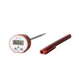 Taylor Waterproof Digital Instant Read Thermometer For Cooking, BBQ, Grilling, Baking, And Meat, Comes With Pocket Sleeve Clip, Red Taylor