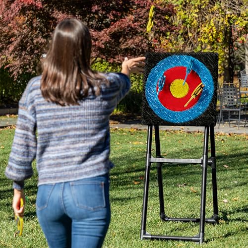 EastPoint Sports Axe Throwing Target Game - 5ft Tall Sturdy Steel Frame - Includes 8 Throwing Axes EastPoint Sports