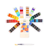 Grabie Foldable Watercolor Set Of 56 With Water Brush Pen Grabie
